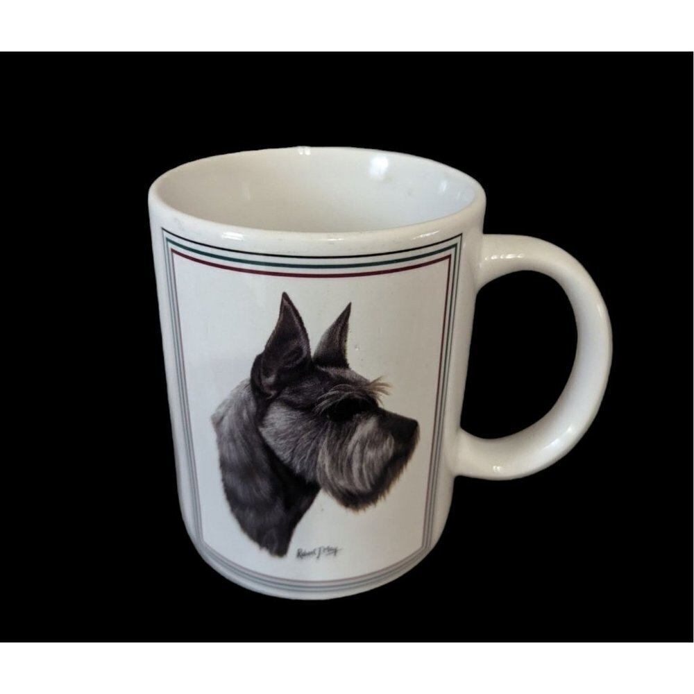 Robert T.‎ May Schnauzer Dog Coffee  terrier  mug cup  Q P I  12 oz